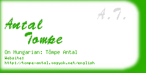 antal tompe business card